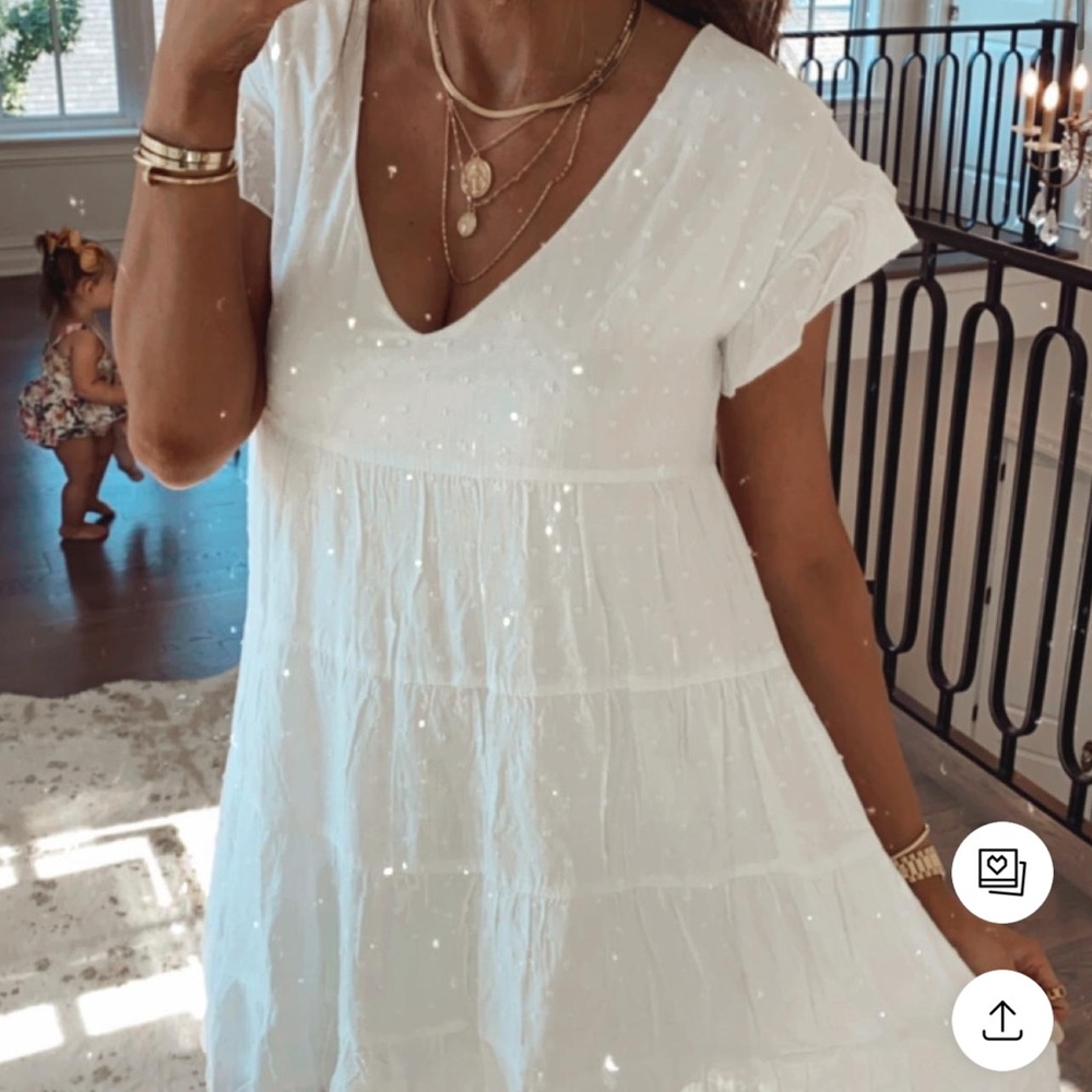 Socialite tiered babydoll dress